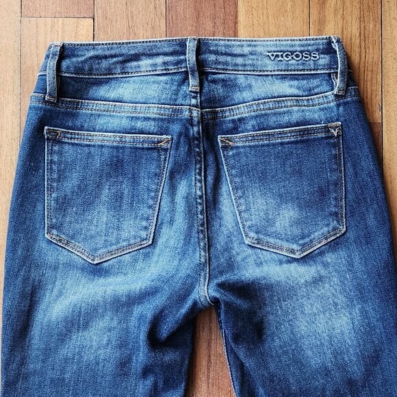 VIGOSS Jagger Boot Cut Faded Wash Jeans Size 24 - Picture 15 of 16